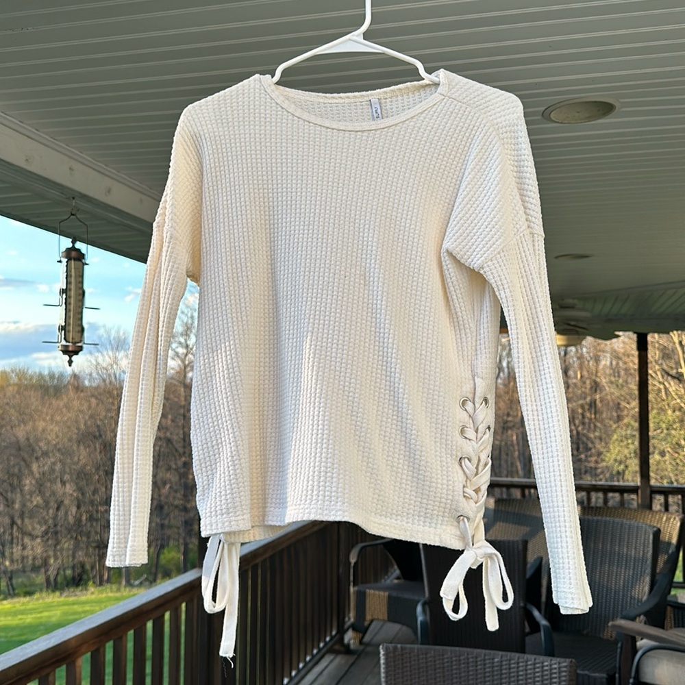 Z supply waffle knit shirt